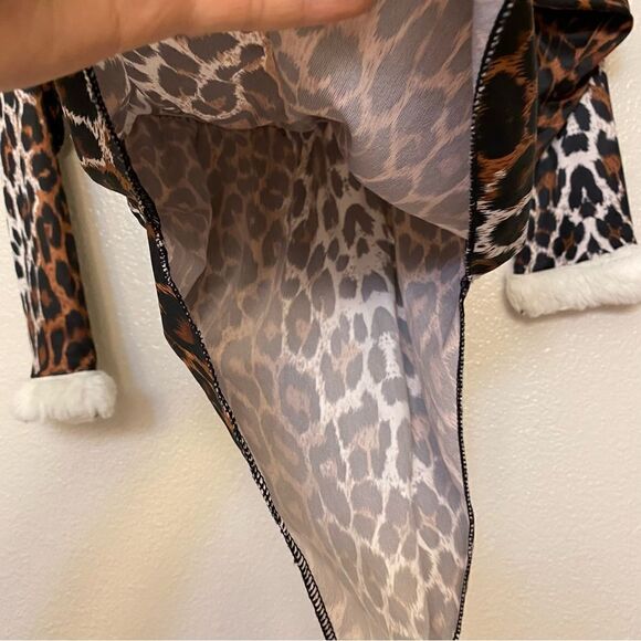 Girls Leopard Print Cavegirl flintstones Halloween Costume Dress medium 8/10 - Picture 6 of 8